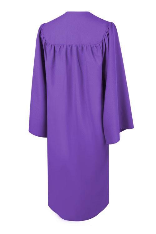 Matte Purple Bachelors Gown - Graduation Gown and Cap