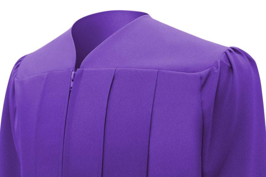 Matte Purple Elementary Gown - Graduation Gown and Cap