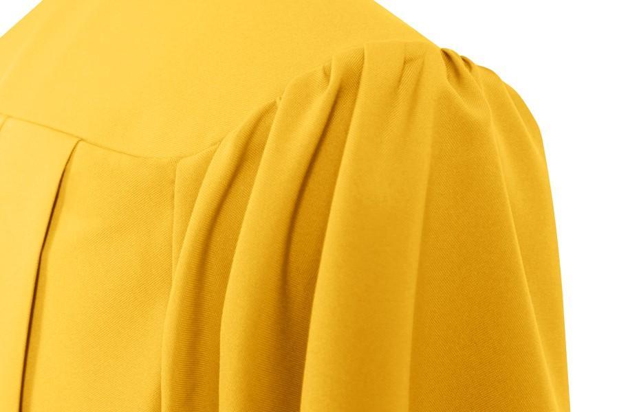 Matte Gold Junior High/Middle School Gown - Graduation Gown and Cap