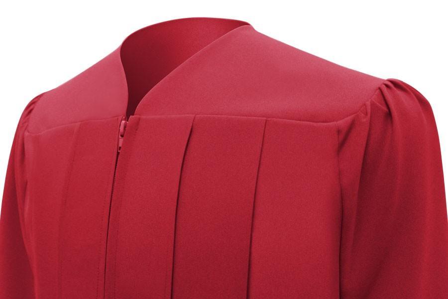 Matte Red Bachelors Gown - Graduation Gown and Cap