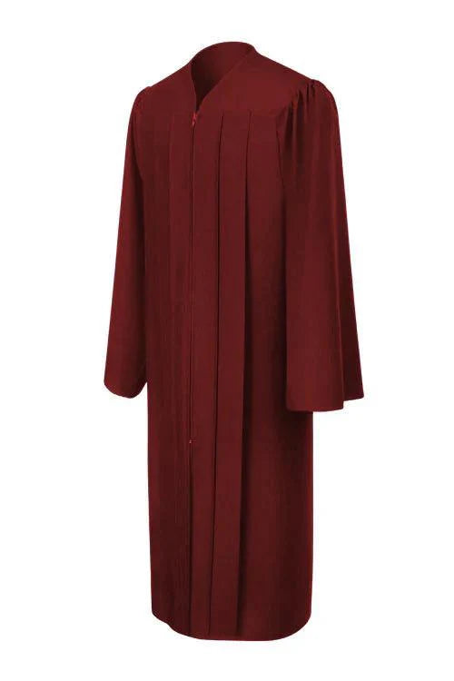 Matte Burgundy Junior High/Middle School Cap & Gown - Graduation Gown and Cap