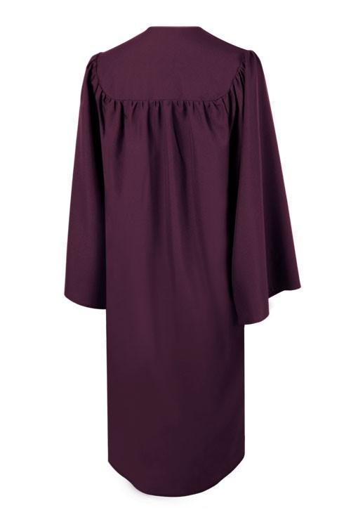 Matte Maroon Junior High/Middle School Gown - Graduation Gown and Cap