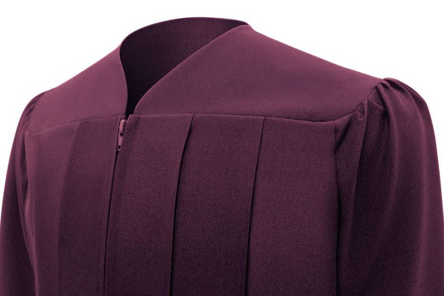 Matte Maroon Bachelors Academic Gown - Graduation Gown and Cap