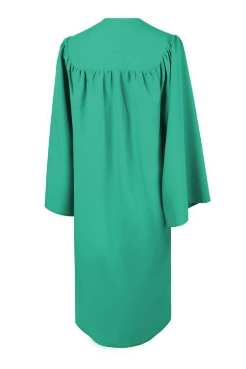 Matte Emerald Green Elementary Gown - Graduation Gown and Cap