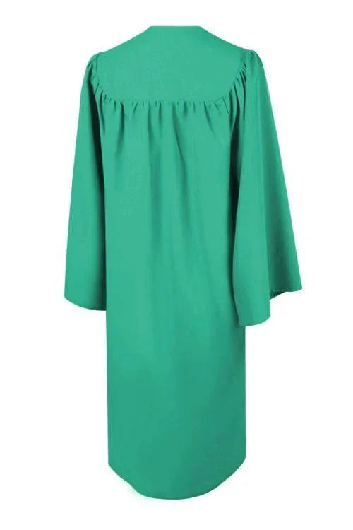 Matte Emerald Green Bachelors Academic Cap & Gown - Graduation Gown and Cap