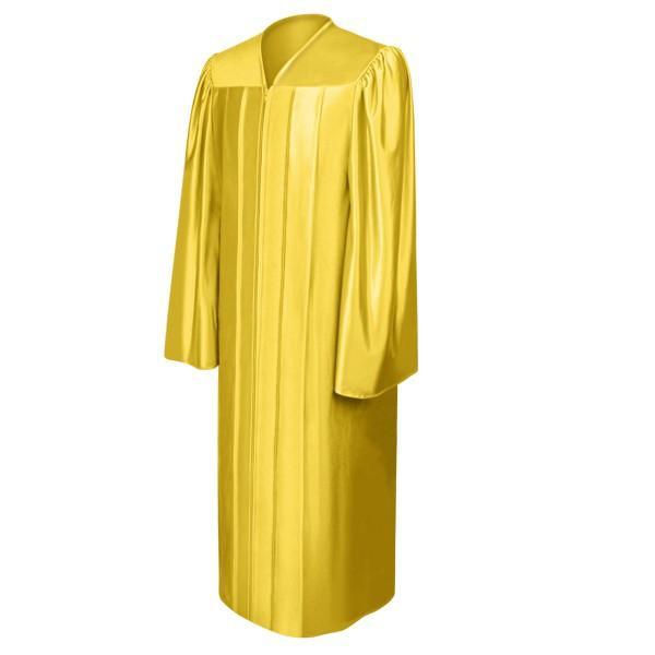 Shiny Gold Bachelors Gown - Graduation Gown and Cap