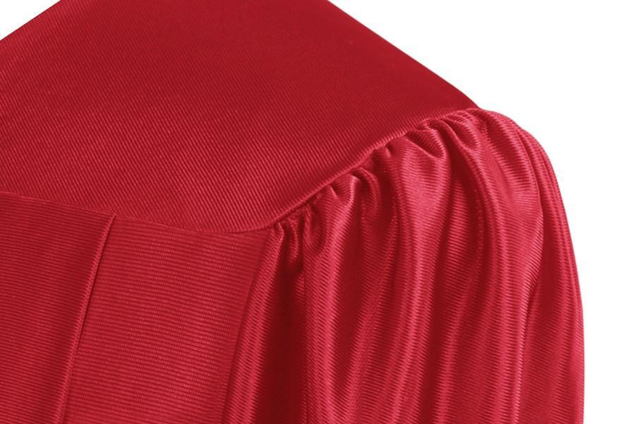 Shiny Red Elementary Gown - Graduation Gown and Cap