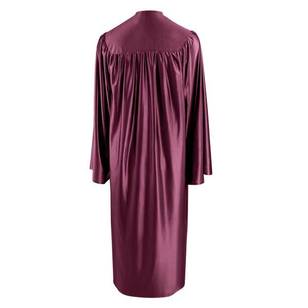 Shiny Maroon Elementary Gown - Graduation Gown and Cap