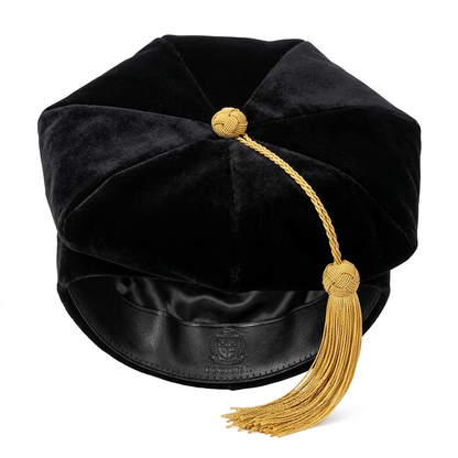 Stanford University 8-Sided Black Velvet Doctoral Tam Studio Main Photo