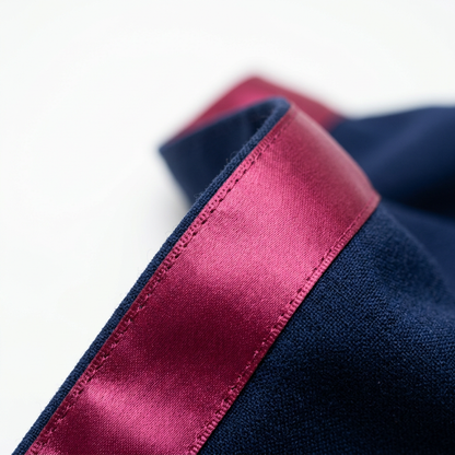 CUHK Academic Hood Silky Satin Ribbon Trim Craftsmanship Detail