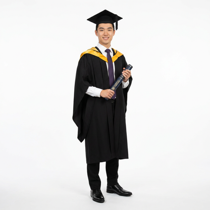 The University of Adelaide Bachelor Male Graduate Model Full Length Lookbook Shot
