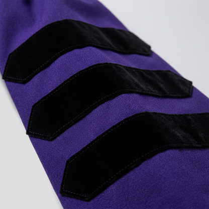 Doctoral Sleeve Velvet Chevrons Detail