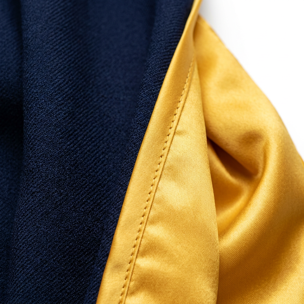 HKUST Bachelor Regalia Dual Ribbon Macro Craftsmanship Detail