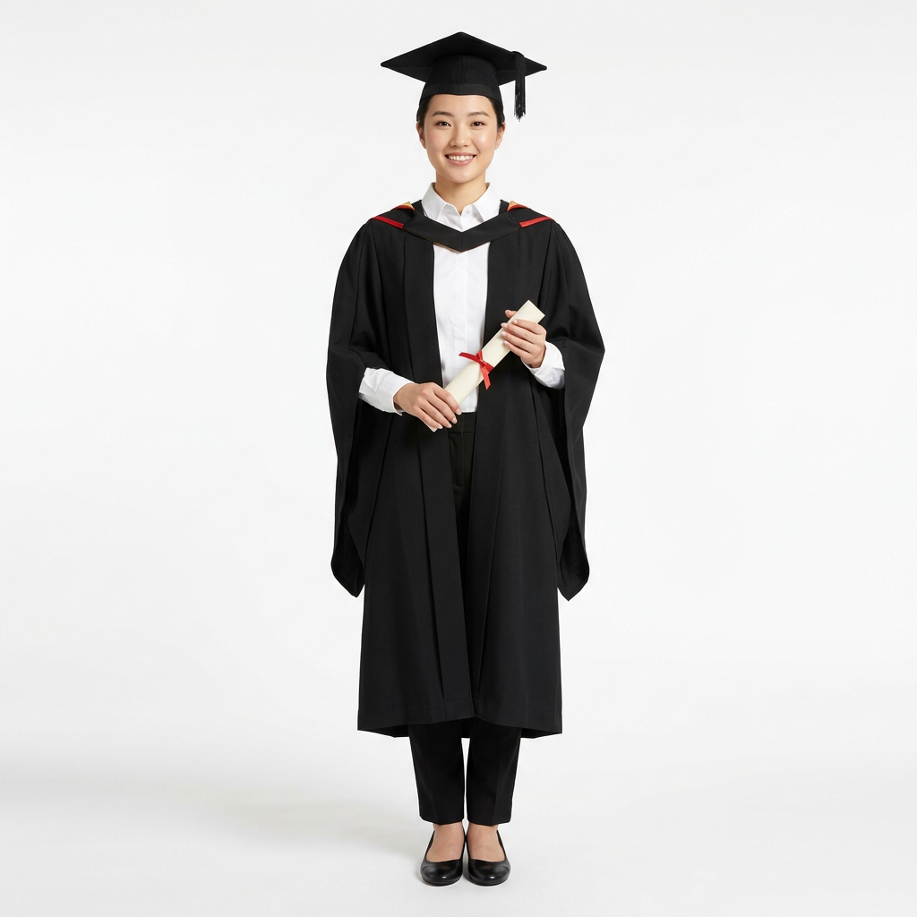 Lancaster University Master Female Graduate Model Full Length Lookbook Shot
