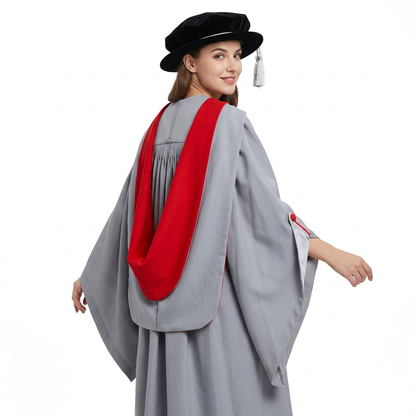 University of London UCL Doctoral Graduate Model Rear Three-Quarter Drape View