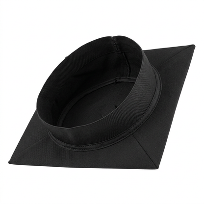 Mortarboard Cap Inner Elastic Headband and Underside Construction