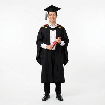 Lancaster University Master Male Graduate Model Full Length Lookbook Shot