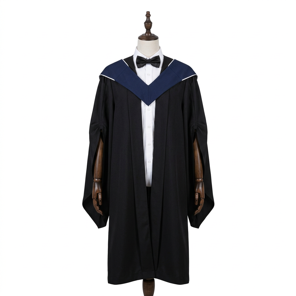 The University of Hong Kong HKU Master Graduation Regalia Studio Dress Form Front View Matching 1688 Tailoring Sample