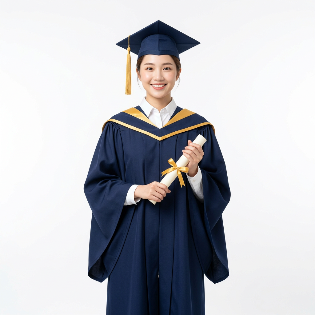 HKUST Bachelor Female Graduate Model Full Length Lookbook Shot