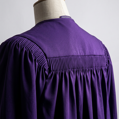 Master Gown Back Fluted Yoke Pleats Detail