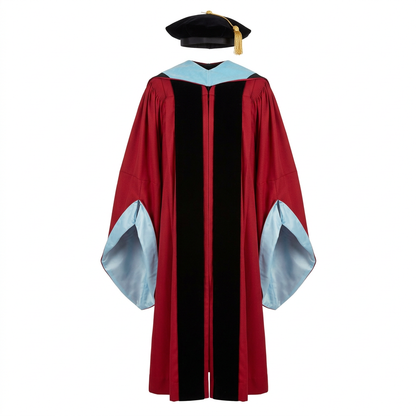 Stanford University Doctoral Graduation Regalia 3-Piece Set Studio Main Photo