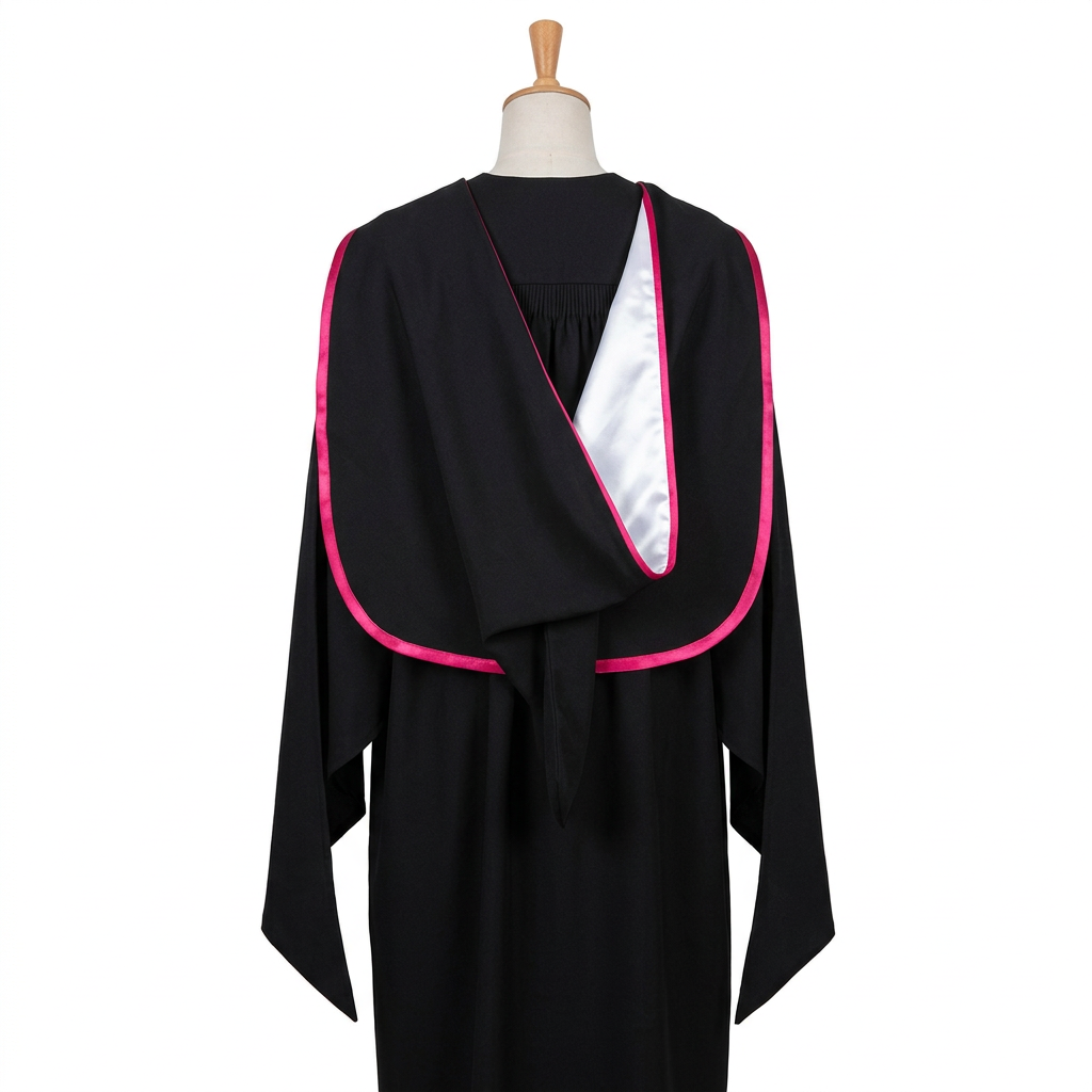 Durham University Master Graduation Regalia Rear Cowl Drape Studio View Matching 1688 Tailoring Sample