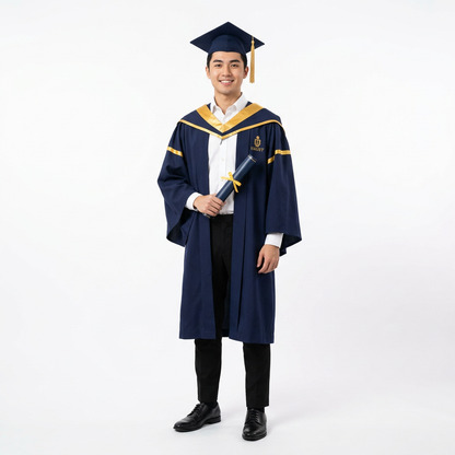 HKUST Bachelor Male Graduate Model Full Length Lookbook Shot