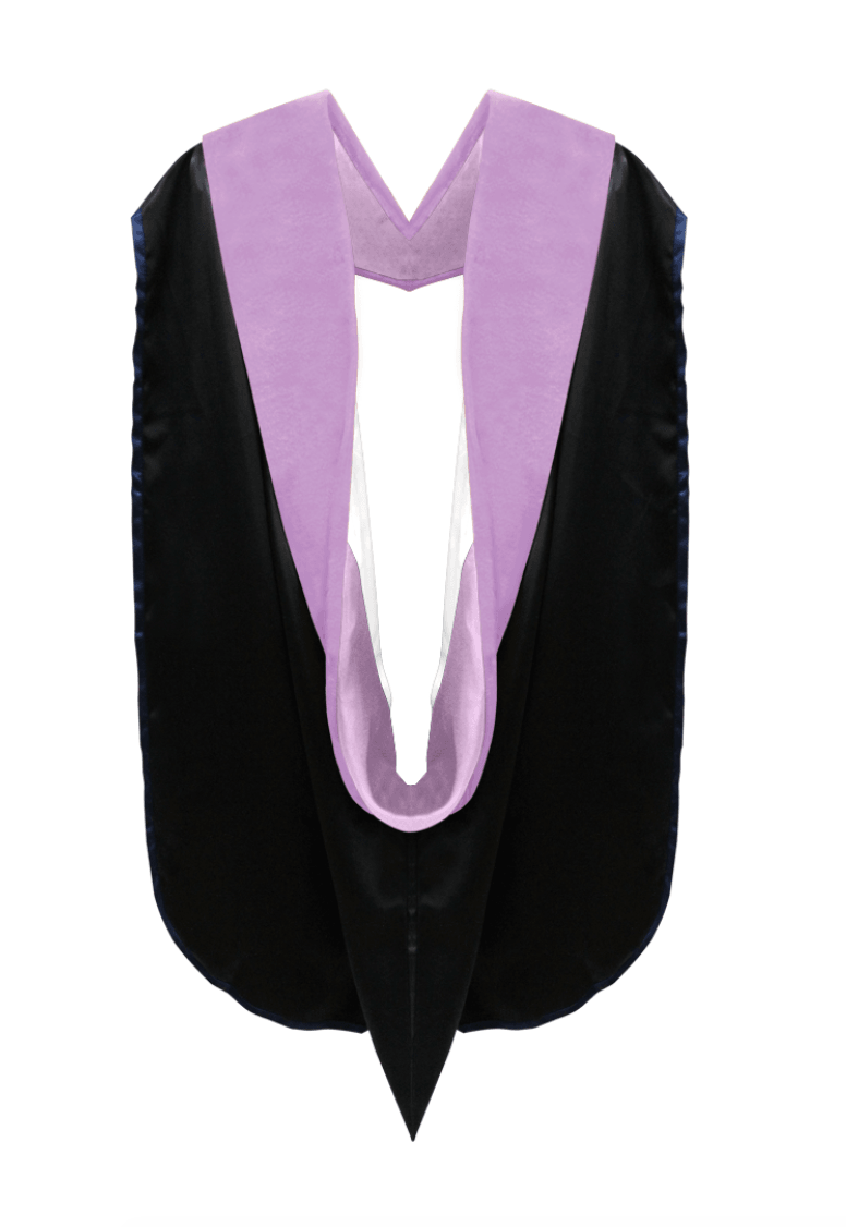 Doctor of Dentistry Hood - Lilac & White - Graduation Gown and Cap