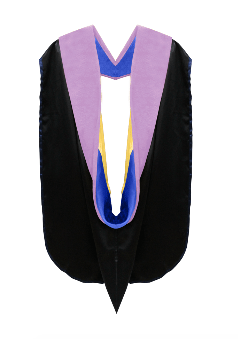 Doctor of Dentistry Hood - Royal Blue & Golden Yellow - Graduation Gown and Cap