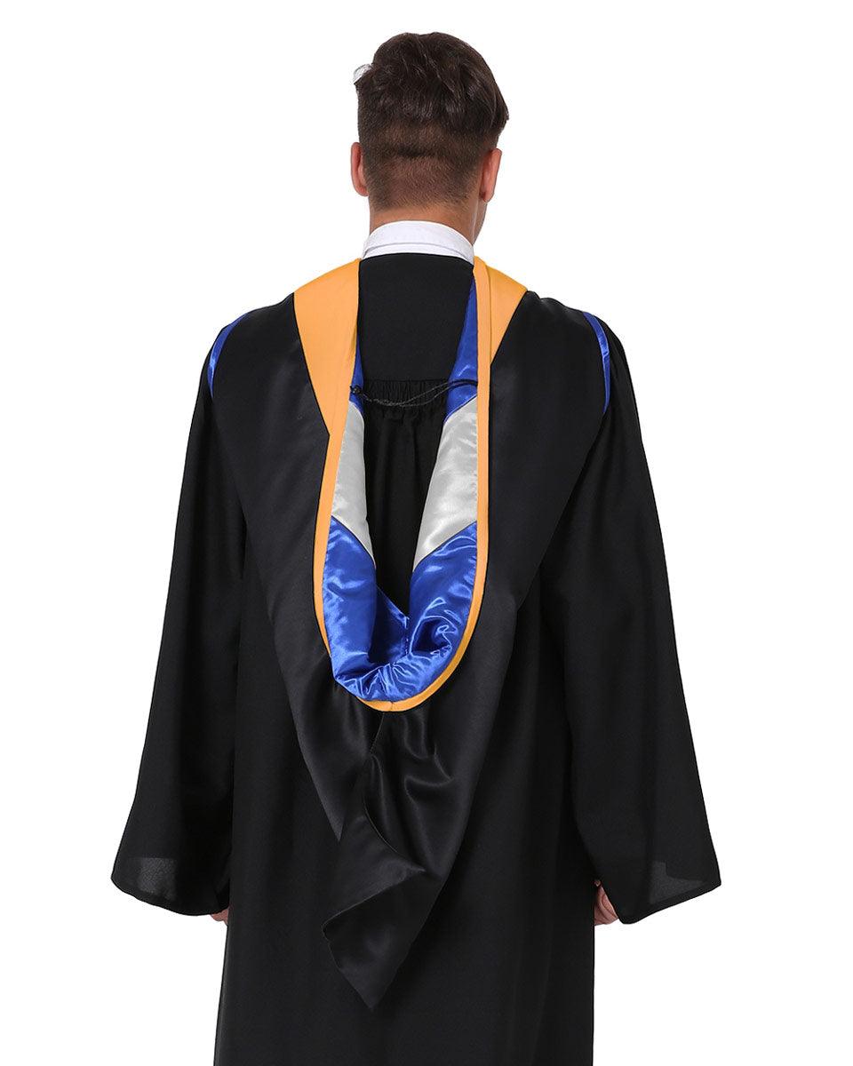 Deluxe Master Hood - 20 Color Combinations Available - Graduation Gown and Cap
