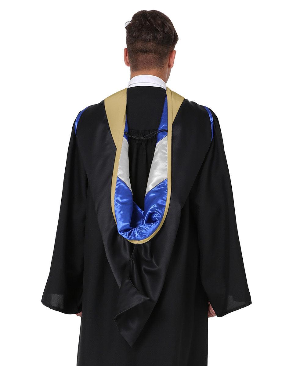 Deluxe Master Hood - 20 Color Combinations Available - Graduation Gown and Cap