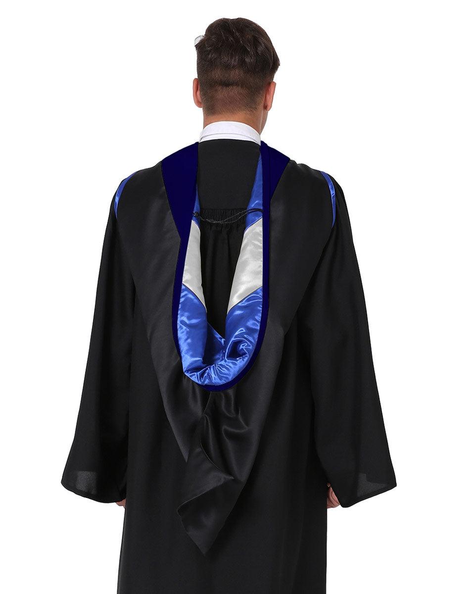 Deluxe Master Hood - 20 Color Combinations Available - Graduation Gown and Cap