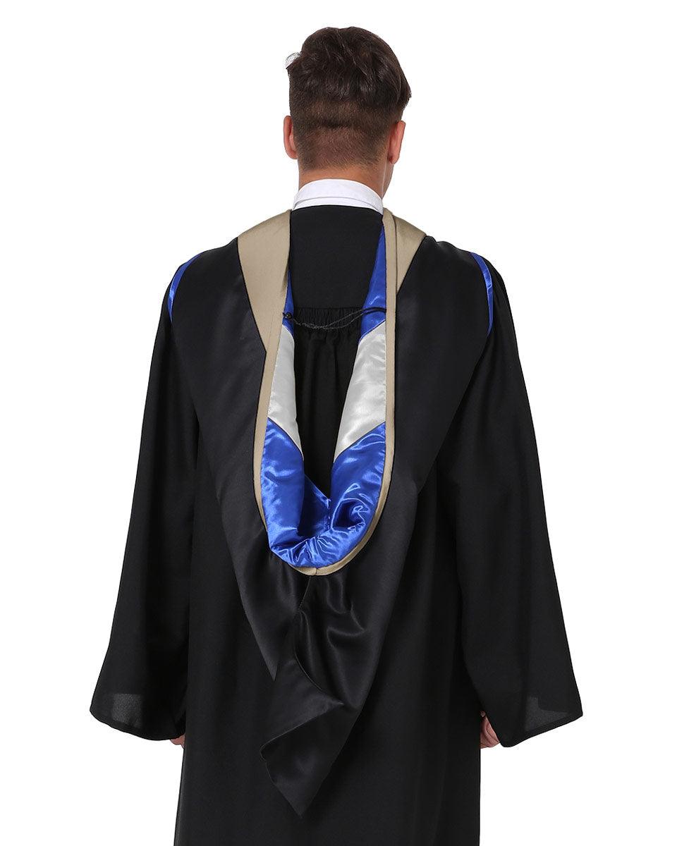 Deluxe Master Hood - 20 Color Combinations Available - Graduation Gown and Cap