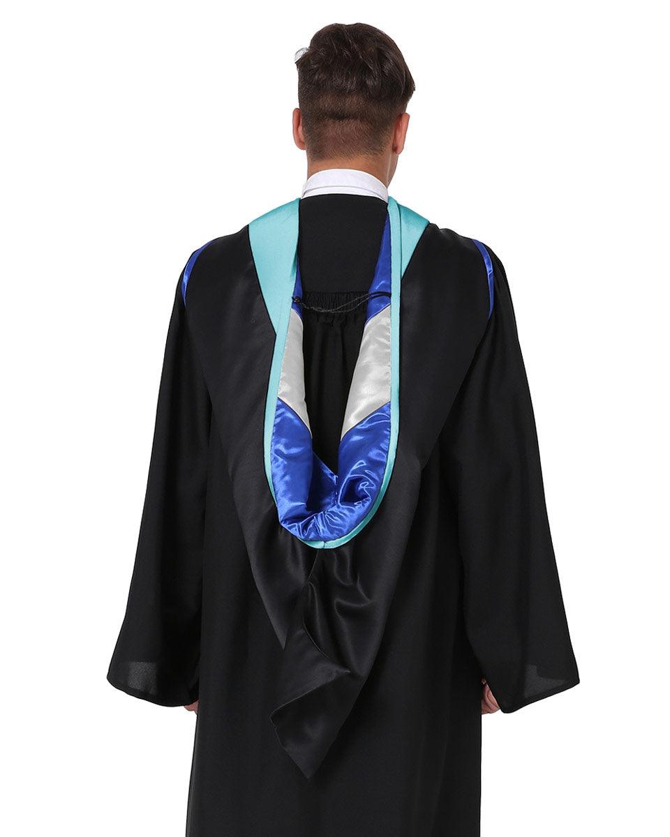 Deluxe Master Hood - 20 Color Combinations Available - Graduation Gown and Cap