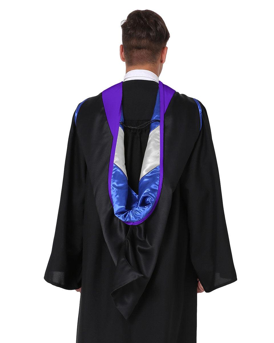 Deluxe Master Hood - 20 Color Combinations Available - Graduation Gown and Cap