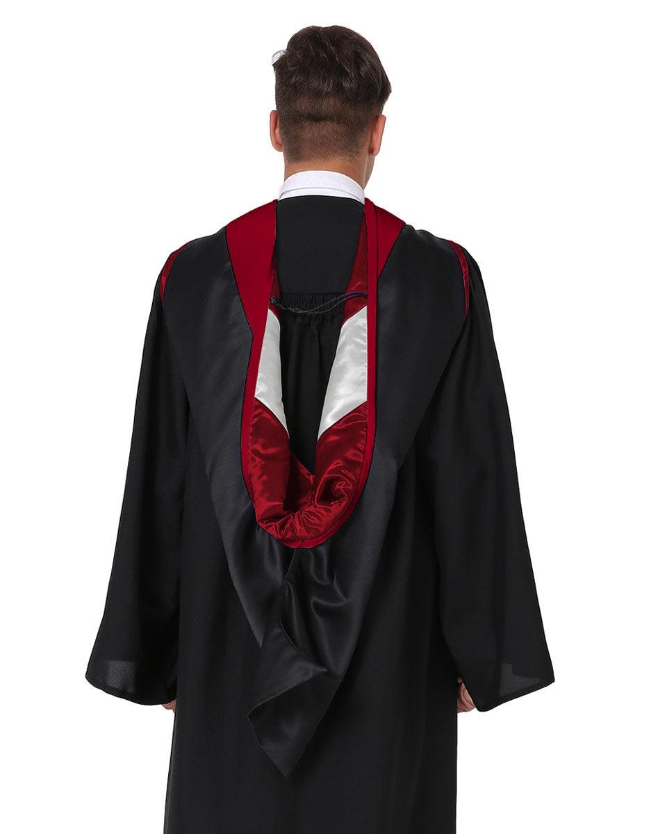 Deluxe Master Hood - 20 Color Combinations Available - Graduation Gown and Cap