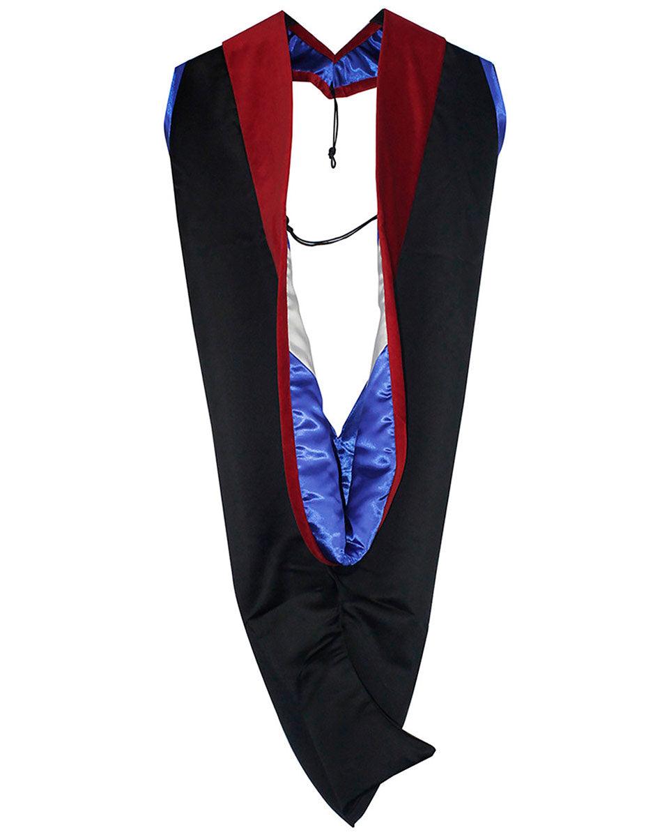 Deluxe Master Hood - 20 Color Combinations Available - Graduation Gown and Cap