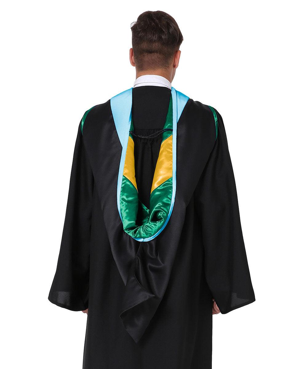 Deluxe Master Hood - 20 Color Combinations Available - Graduation Gown and Cap