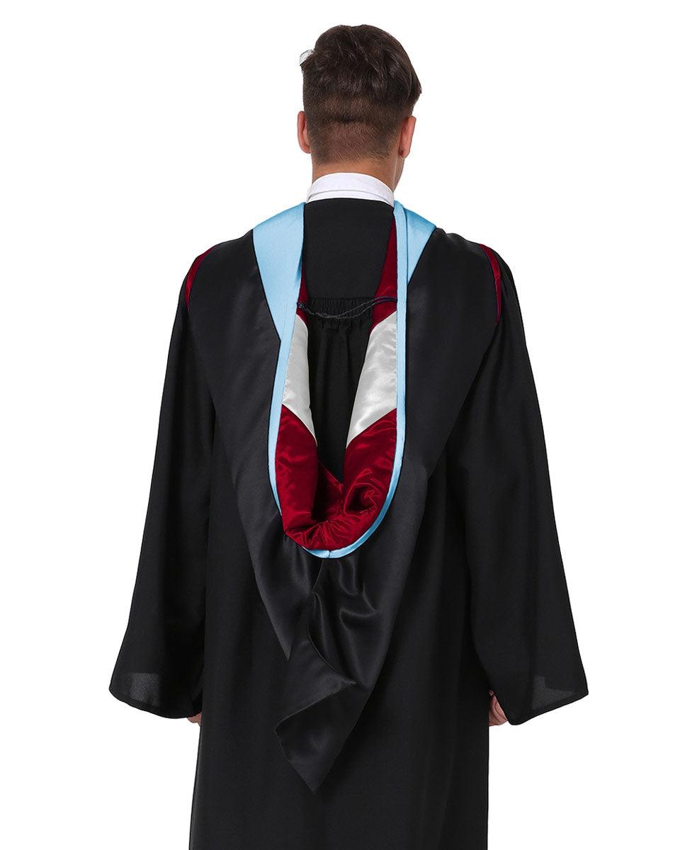 Deluxe Master Hood - 20 Color Combinations Available - Graduation Gown and Cap