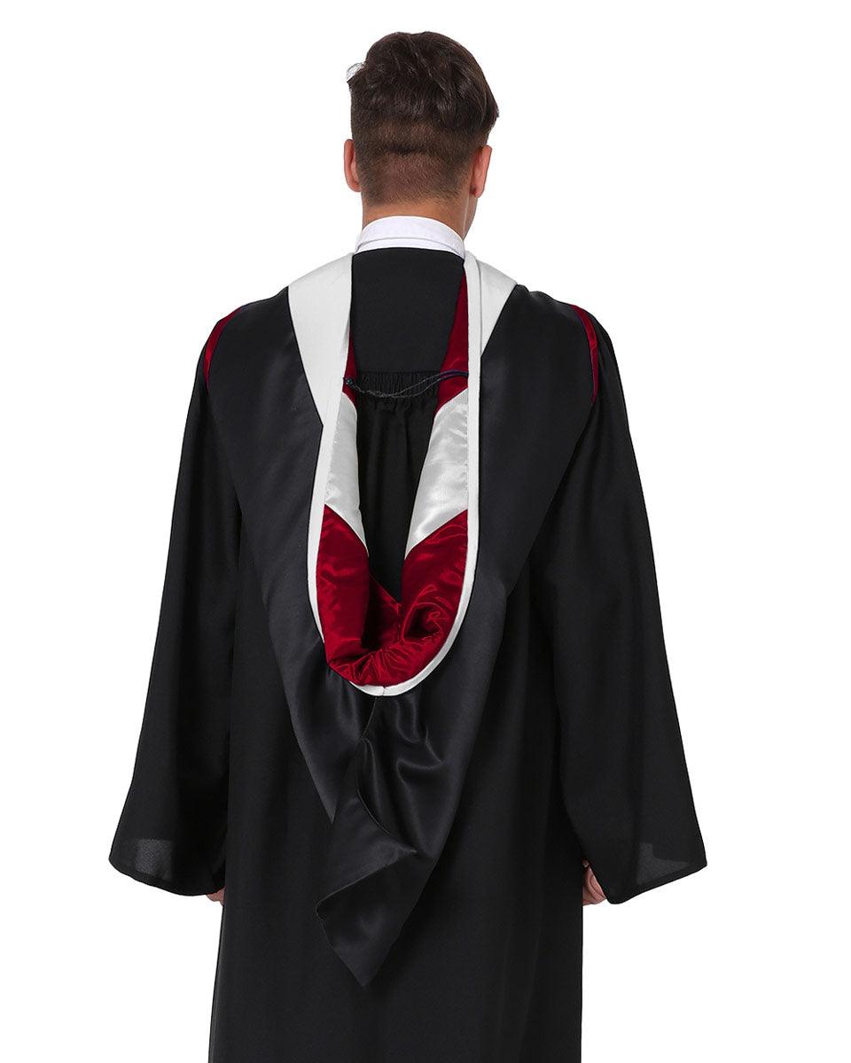 Deluxe Master Hood - 20 Color Combinations Available - Graduation Gown and Cap