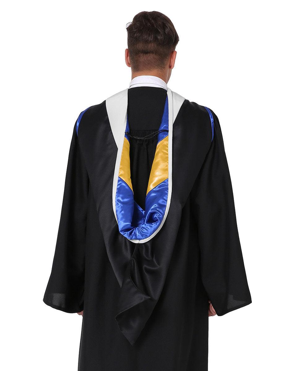 Deluxe Master Hood - 20 Color Combinations Available - Graduation Gown and Cap