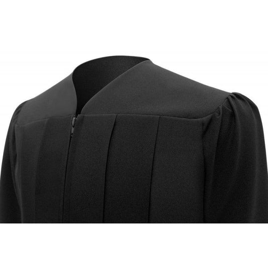 Matte Black Bachelors Graduation Cap and Gown - Graduation Gown and Cap