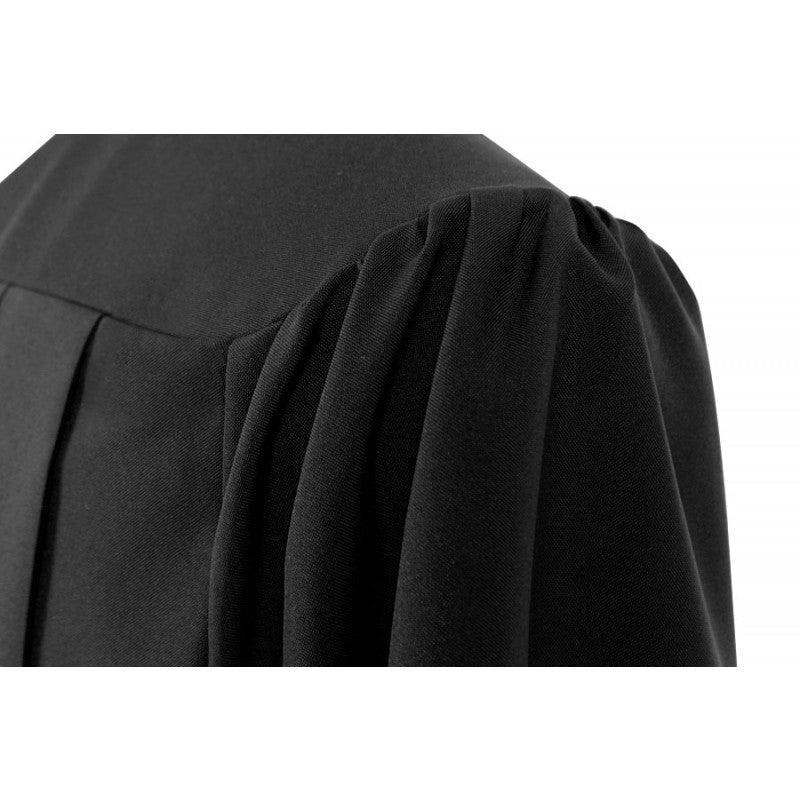 Matte Black Junior High/Middle School Cap & Gown - Graduation Gown and Cap