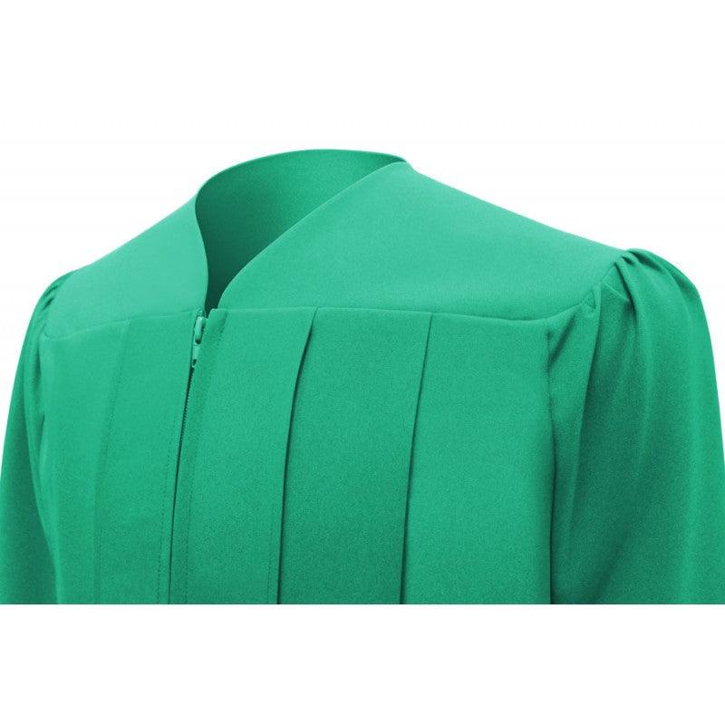 Matte Emerald Green Junior High/Middle School Cap & Gown - Graduation Gown and Cap