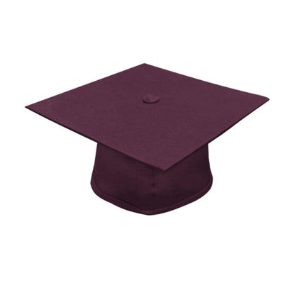 Matte Maroon High School Cap & Gown - Graduation Gown and Cap