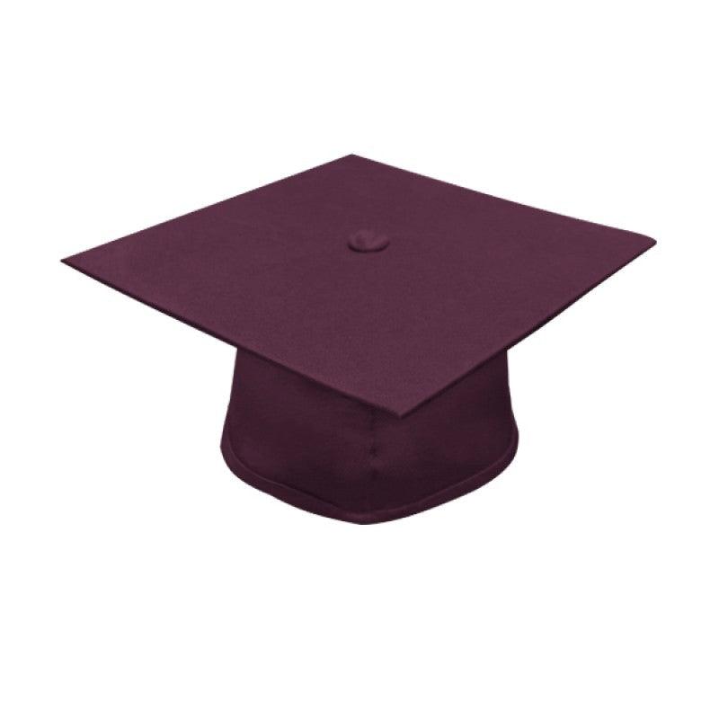 Matte Maroon Junior High/Middle School Cap & Gown - Graduation Gown and Cap