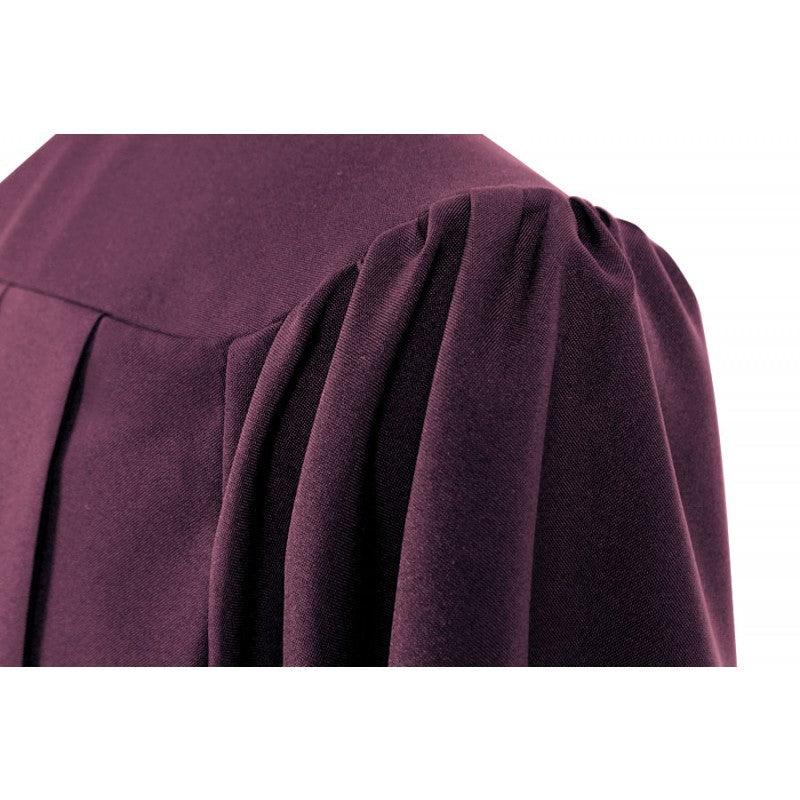 Matte Maroon Junior High/Middle School Cap & Gown - Graduation Gown and Cap