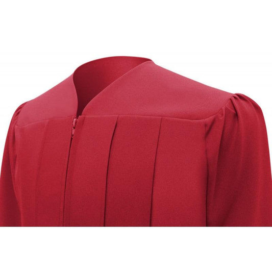Matte Red Junior High/Middle School Cap & Gown - Graduation Gown and Cap