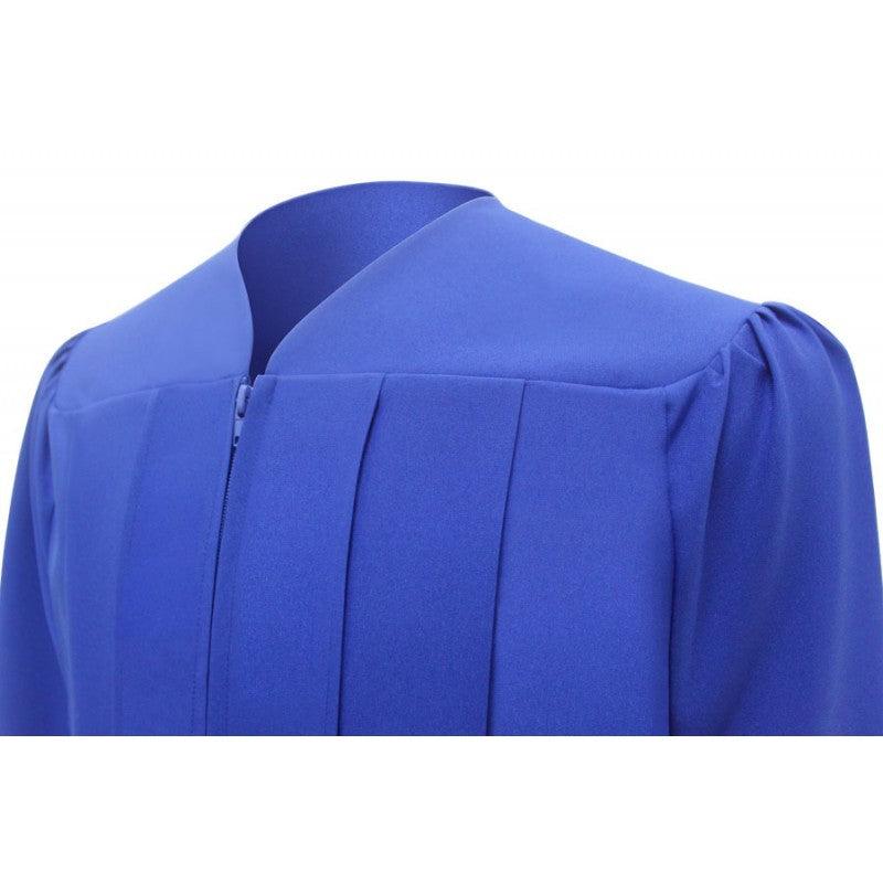 Matte Royal Blue High School Cap & Gown - Graduation Gown and Cap