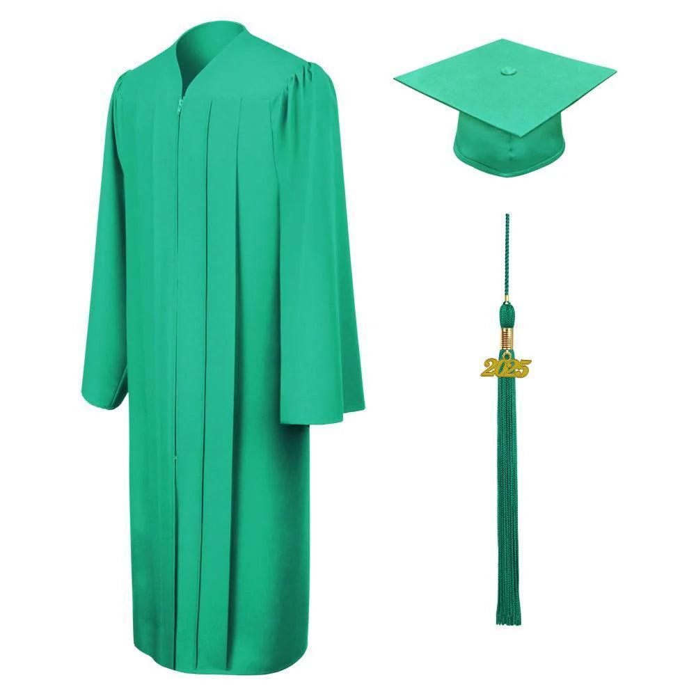 12 Colors Matte Elementary Graduation Cap and Gown - Graduation Gown and Cap